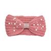 1PC Winter Pearl Headband for Women Wool Knitted Headbands New Cotton Headwear Elastic Hair Band Hair Accessories
