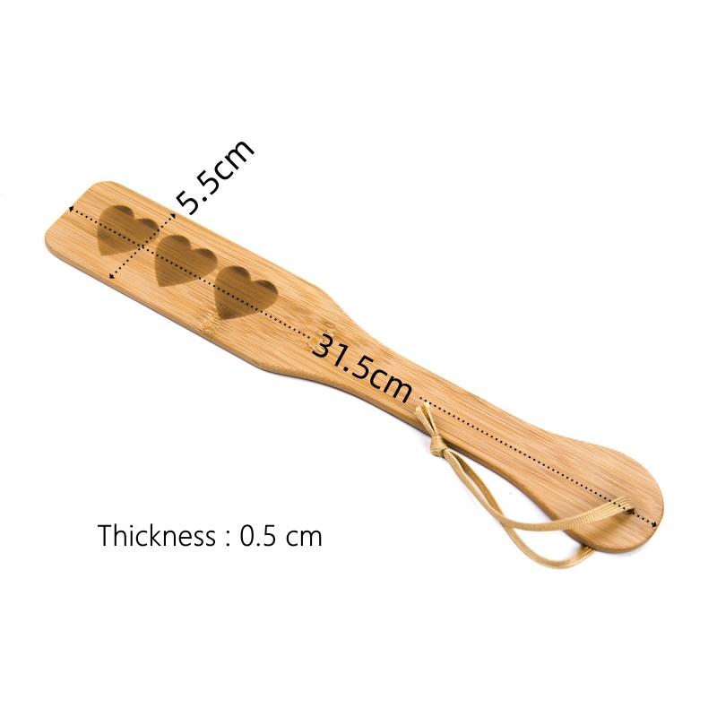 BDSM Spanking Toys with Smooth Surface Light Play Bamboo Wood Paddle Whip for Fetish Flogger Slave Fantasy Adult Erotic Sex
