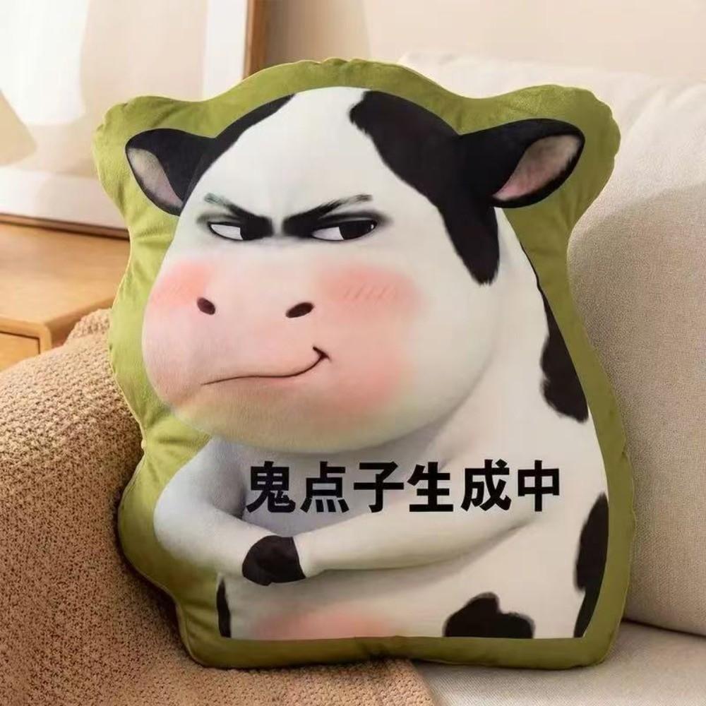 Gift Abstract Cow Cushion Cartoon Sofa Decor Throw Pillow Multifunctional Home Decor