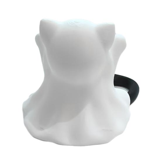 Yousheng Halloween Ghost Cat Statue Cute Mini Cat Figurine Cartoon Desk Ornament for Home Office Tabletop Shelf Decor