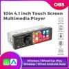 4.1 Inch 1Din Car Radio Multimedia Video MP5 Player Smart BT5.0 FM Stereo USB Autoradio Mirror Link Steering Wheel Control Audio