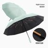 24-Bone automatic umbrella, folding umbrella, weather and rain parasol, sun protection and UV protection, a large number of sun umbrellas