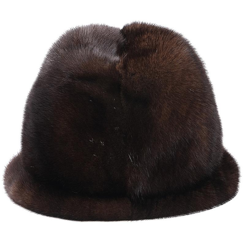 Mink Hat Men's Winter Middle-aged Mink Fur Hat Top Hat Elderly Winter Warm Fashion Fur Hat