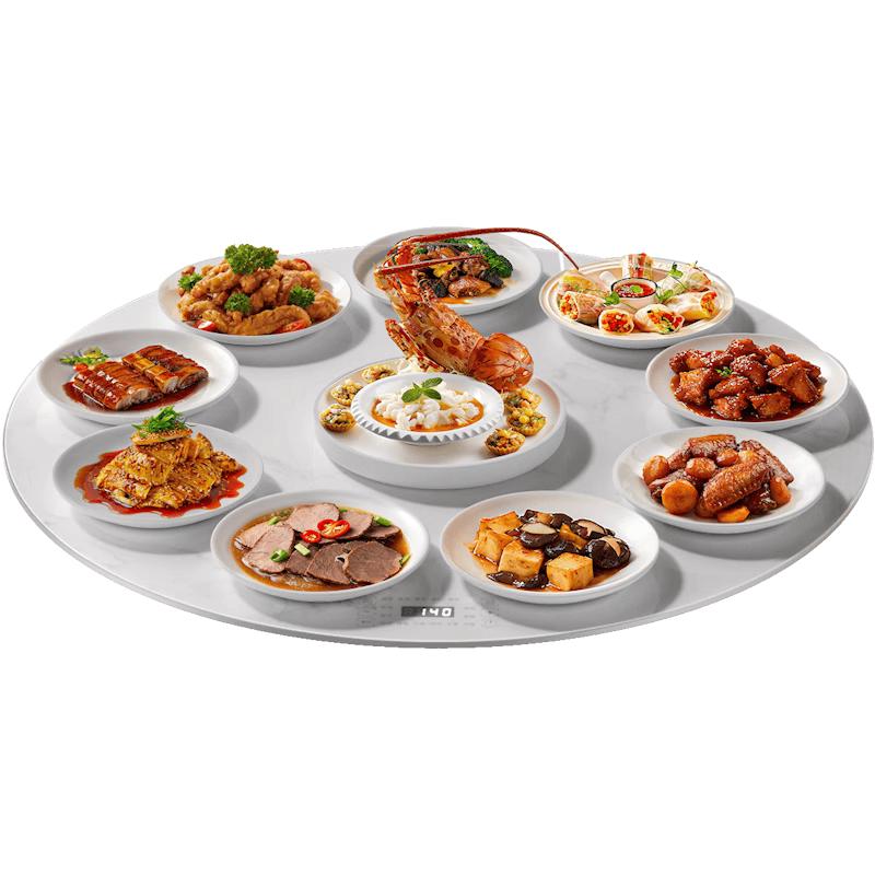 Fudile Multi-functional Rotating Heated Food Warming Board CN plug (adapter included)