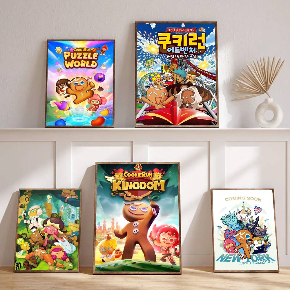 1pc Game C-Cookie R-Run K-Kingdom Poster Sticker Print Waterproof Wall Art For Living Room Bedroom Home Decor