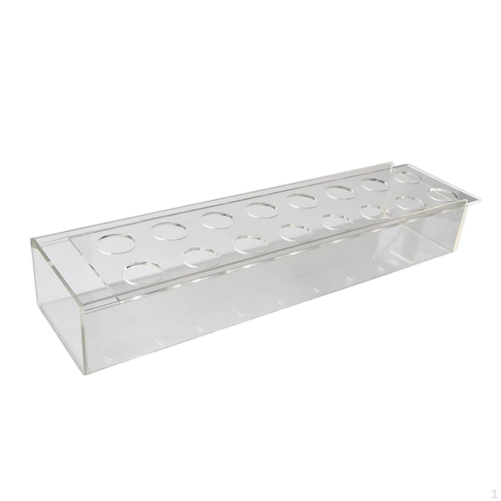 

Акриловая ваза для цветов, декоративное искусство, домашний декор, цветочная центральная часть для обеденного стола, прямоугольник 16 Holes