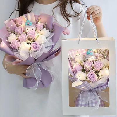 Fullerton Dried Flowers Bouquet Simulation of Eternal Flowers Birthday Gift New Year's Day Valentine's Day Gift