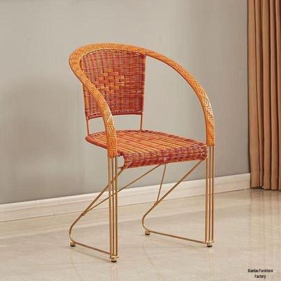 High Back Outdoor Rattan Chair for Seniors - Reinforced, Anti-Fall Design