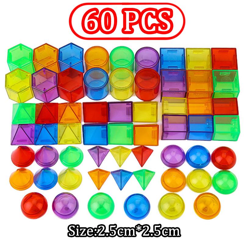 Dzieci 3D Geometryczne Klocki Matematyczne Zabawki Odłączany Kostek Powierzchnia Rozszerz Parafialne Materiały Edukacyjne Sensoryczne Zabawki Edukacyjne