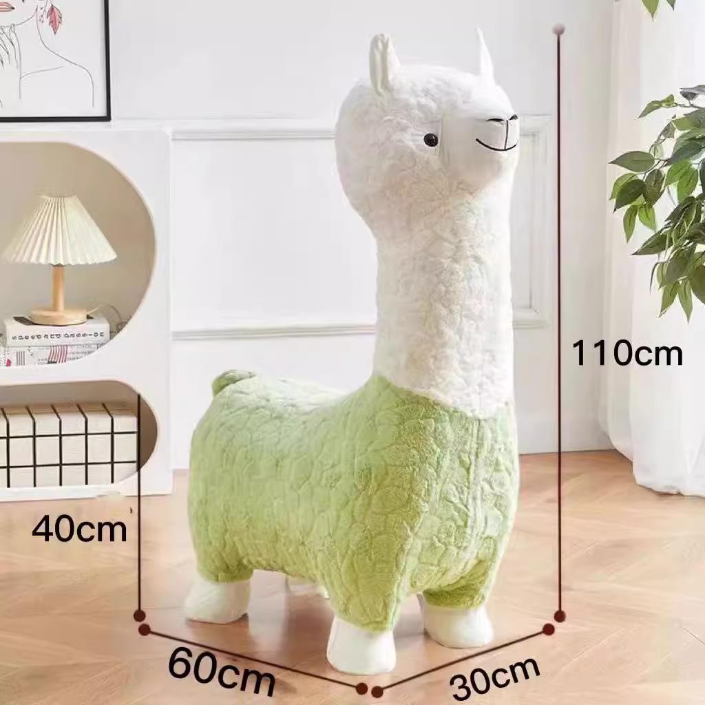 Alpaka-Hockersitz: Niedliche Wohnzimmerdeko, Geburtstagsgeschenk für die beste Freundin & Einzugsgeschenk