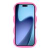 For iPhone 17 Air Case Curly Wave Frame TPU+PC Skin-Touch Translucent Phone Cover