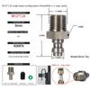 M12X1.25 Quick Connect Adapter Stainless Steel Check Valve