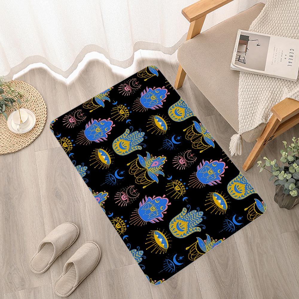 Evil Eyes Printed Entrance Door Mat Kids Room Bedroom Decoration Balcony Anti-Slip Doormat Living Room Modern Home Decor