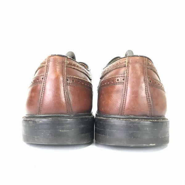 USA 80s-90s Vintage Goodyear Long Wingtip Leather Brown 12/29.0-30.0(USED)