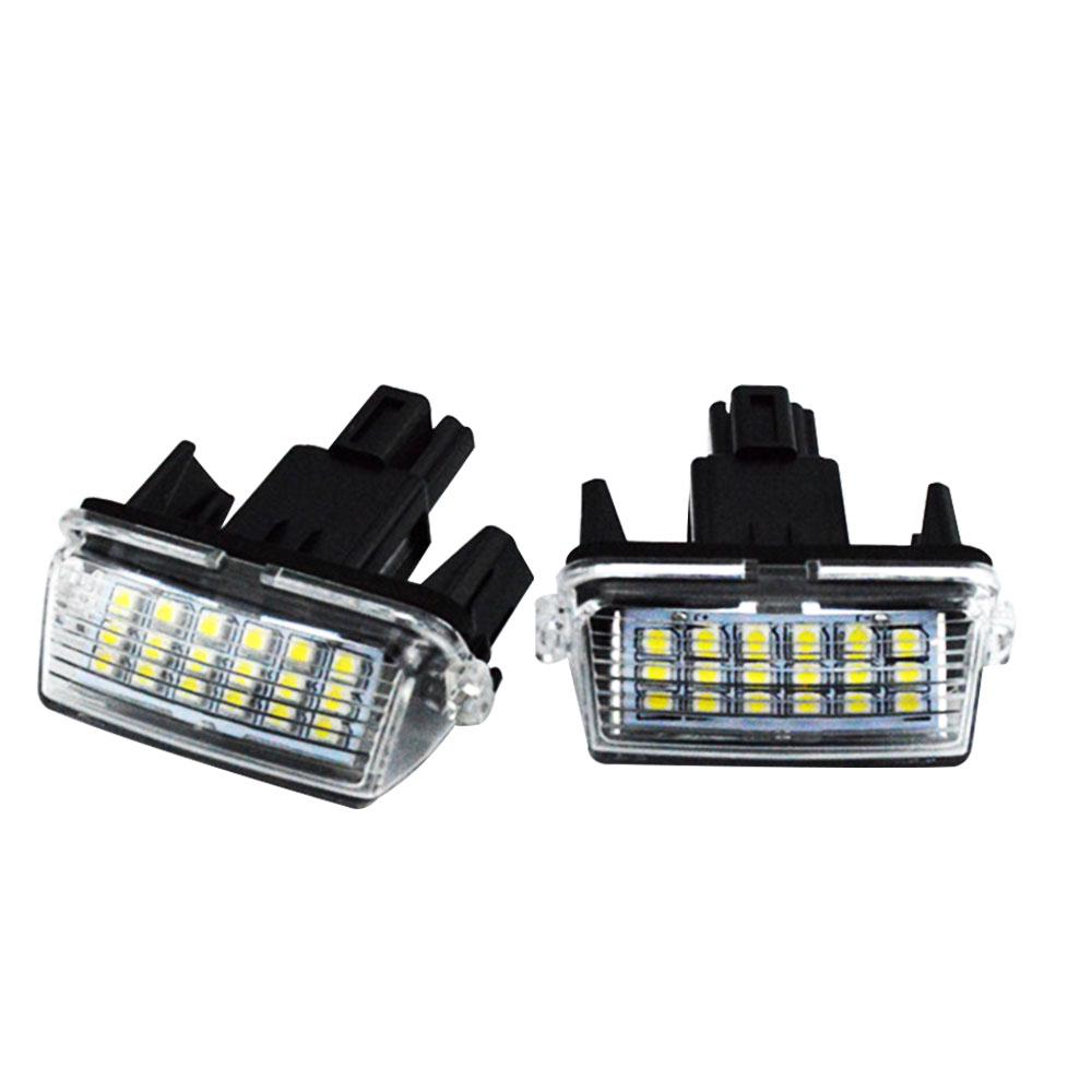 bright number plate lights