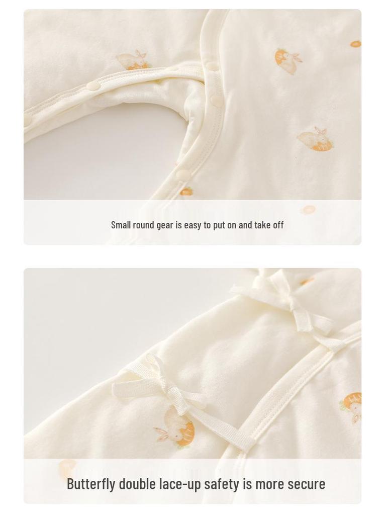 Warm Quilted Infant Romper - Class A 40g Cotton, Newborn Autumn/Winter Wear