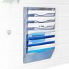 Zijingxiu 8-Tier Wall-Mounted Metal A4 File Organizer