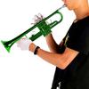 Brass Trumpet Music Wind Instrument with Assistant Tools Set (Green)