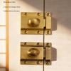 Metal Cabinet Fastener Lock with Receiver Plate for Drawer Fronts, Mounted Cupboard Hardware for Either Opening