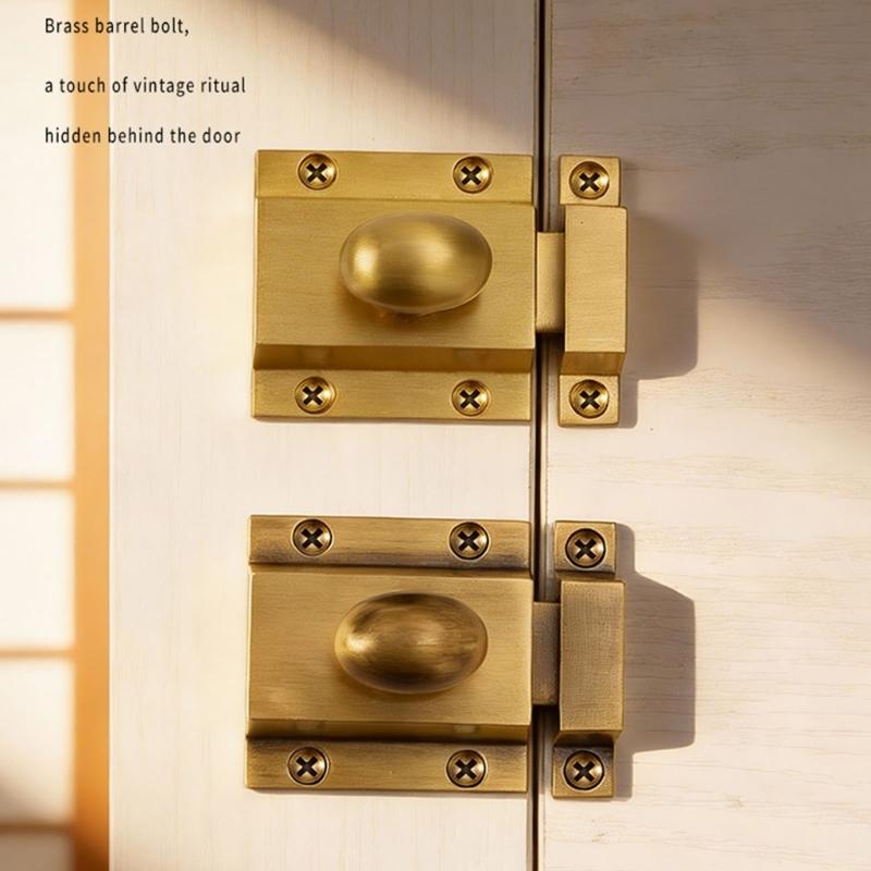 Metal Cabinet Fastener Lock with Receiver Plate for Drawer Fronts, Mounted Cupboard Hardware for Either Opening