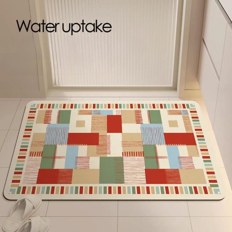 

Diatom Mud Carpet Water Absorption Floor Mat Household Toilet Bathroom Non-Slip Foot Mat 40*60cm【Non-Slip】