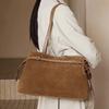Hifashion Cowhide Suede Genuine Leather Large Tote Shoulder Bags For Women 2026 Luxury Designer Matte Shopping Ladies Handbags