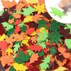 500Pcs Foam Stickers Maple Leaf Self-Adhesive Glitter Fall Stickers Kids DIY Crafts Party Supplies for Thanksgiving Harvest Decoration