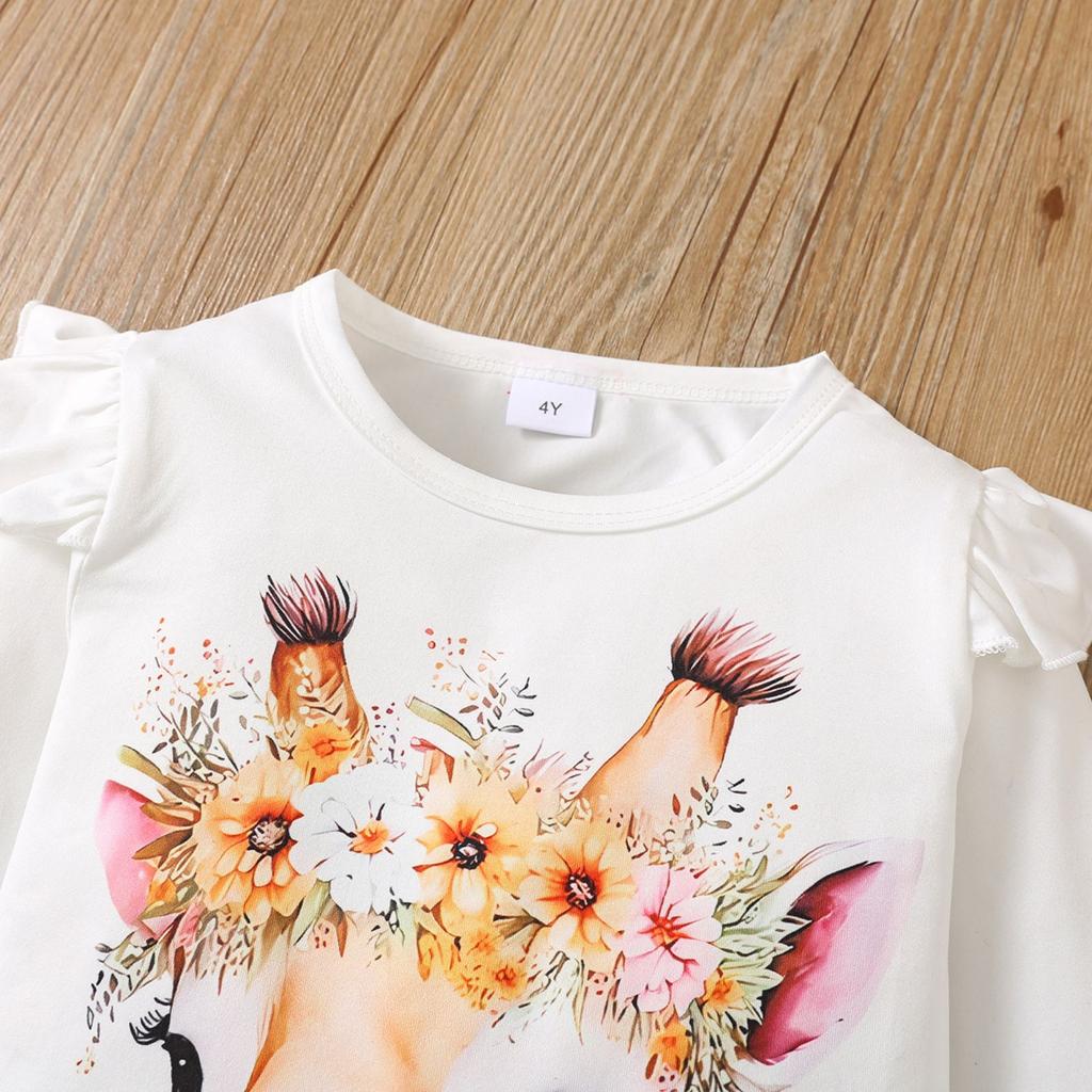 Kids' Long-Sleeve Top Set - Casual, Stylish & Versatile Children's Outfit