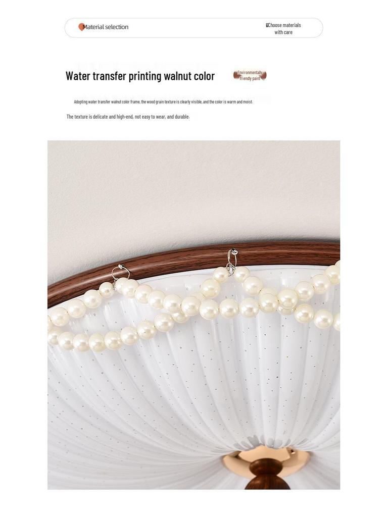 French Mid-Century Pearl Ceiling Light for Bedroom, Dining Room, or Study