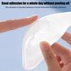 Sweat-proof Skin-Friendly Shoulder Pad Silicone Clear 1 Pair