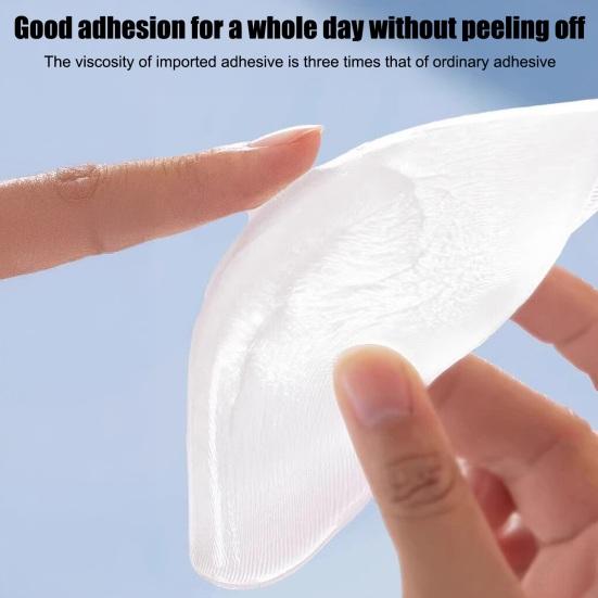 Sweat-proof Skin-Friendly Shoulder Pad Silicone Clear 1 Pair