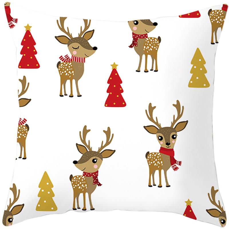 Merry Christmas holiday decoration cushion cover sofa office seat car ornaments bedroom room home  45x45cm