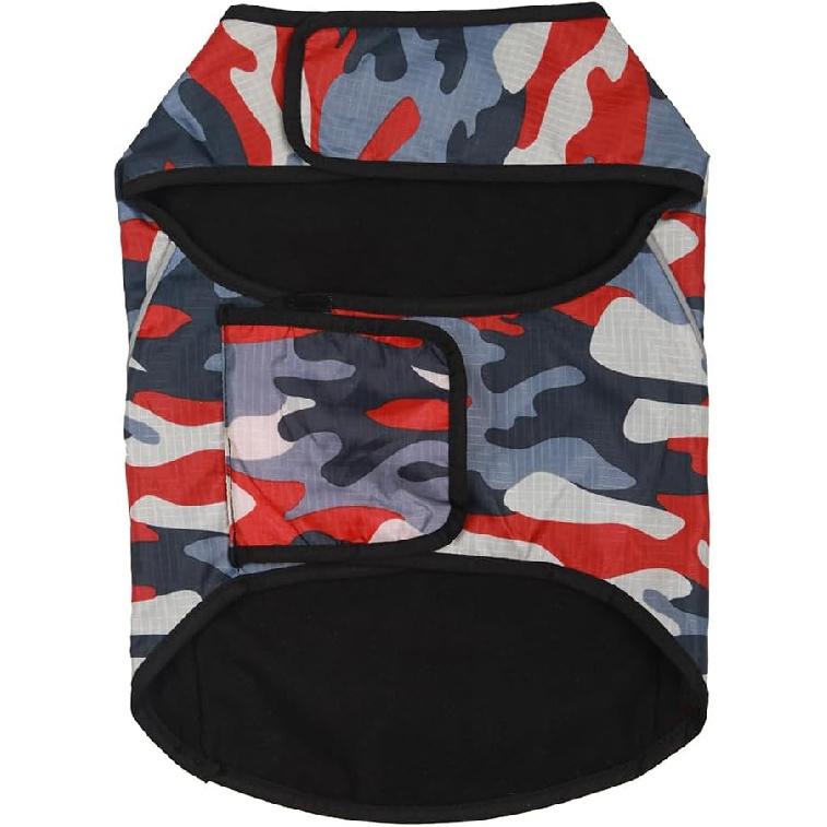Dog Anxiety Jacket- Keep Calmig Vest Reflective Thunder Coat with D-Ring and Training Handle for Small Medium Large Dogs,Camouflage