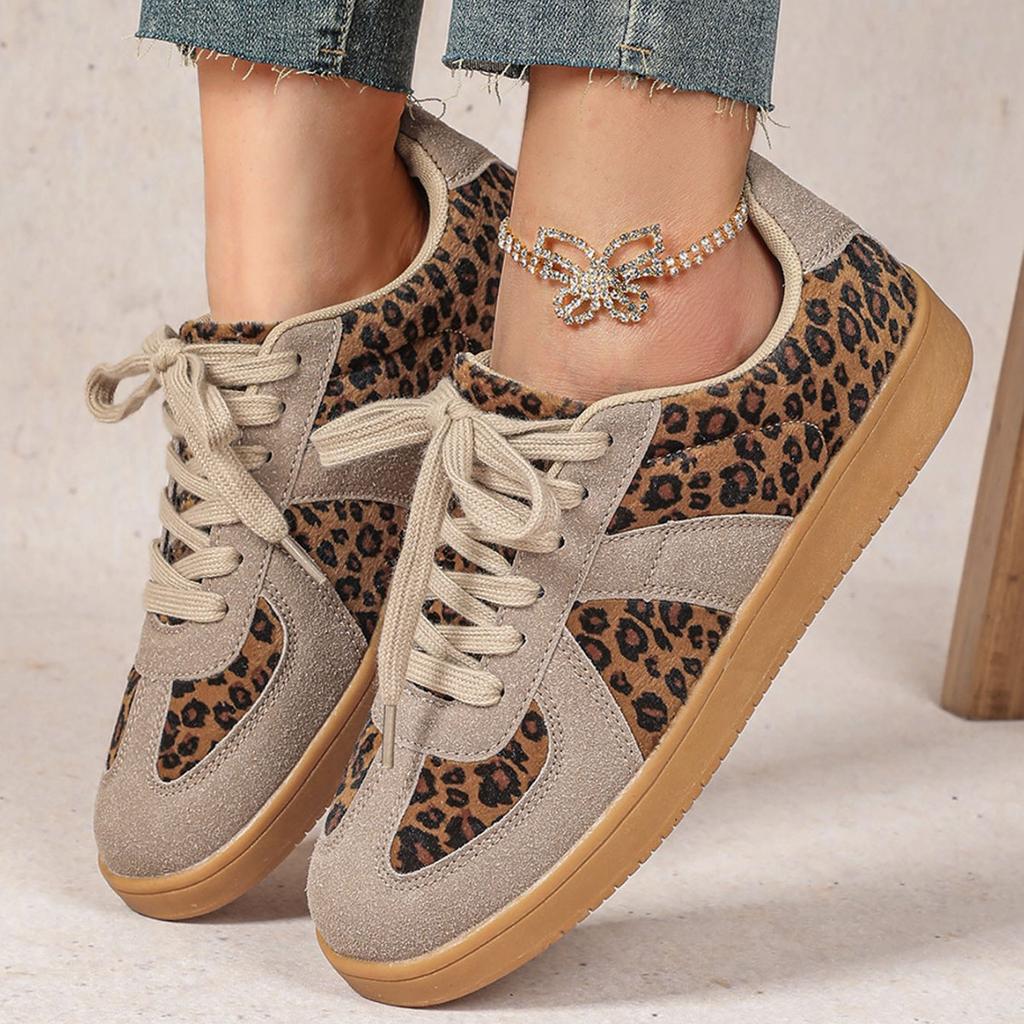 Women Retro Sneakers Versatile Leisure Shoes Men's Walking Jogging Shoes Casual Sports Shoes  Ins Trendy PU Leather Flats