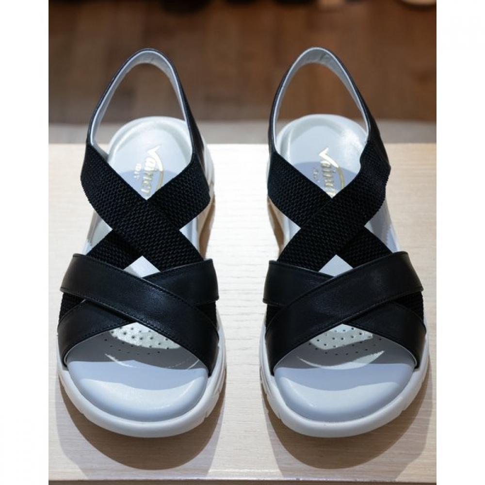 Vainer Women Sandal Comfort Black 303e