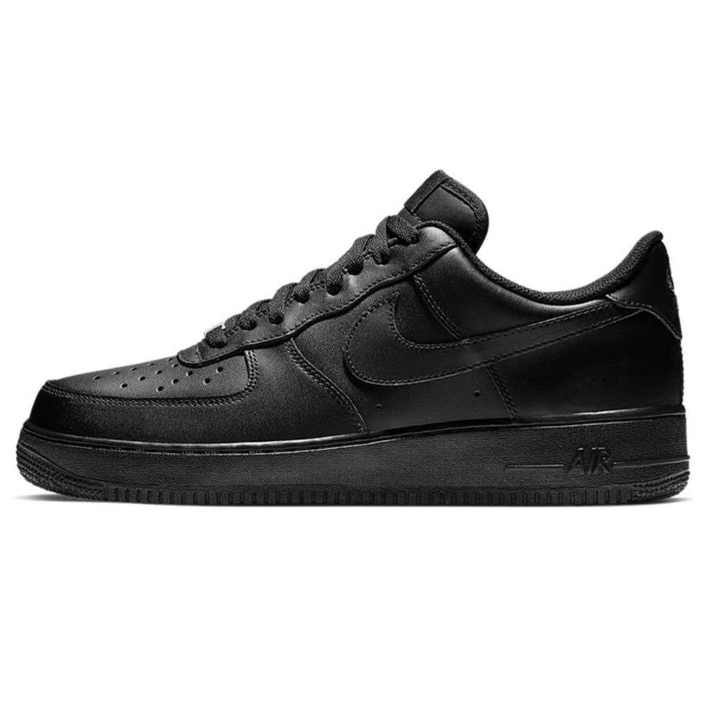 Nike Air Force 1 Low Top Skateboard Shoes Unisex Black White CW2288-001(Team322-)