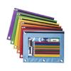 6 Pcs Clear Window Pencil Case File Bag 3 Rings Binders Pen Bag Zippers Pencil Bag Back To School Gift