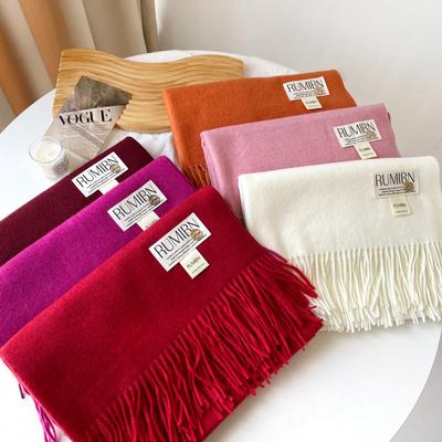 Four Seasons Available New Women'S Versatile Haircoat Imitation Cashmere Scarf Warm Medium Scarf Shawl