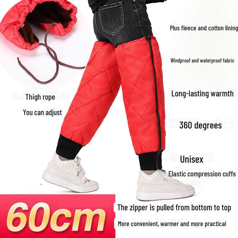 

Утолщенные ветрозащитные зимние наколенники для мотоциклов и электровелосипедов, мужские и женские леггинсы для езды в холодную погоду