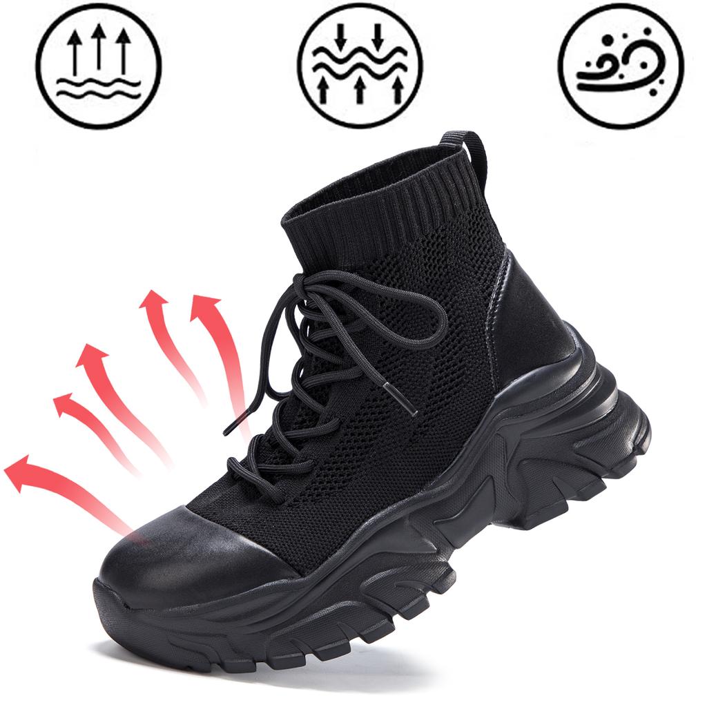 TUINANLE Platform Shoes Women High Top Sneakers Fashion Women Shoes Cool Street Young Ladies Footwear