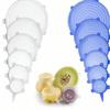 6pcs Silicone Stretch Lids, Food Bowl Covers, Reusable Food Saving Covers, Stretchable Multifunctional Fruit And Vegetable Fresh-Keeping Cover