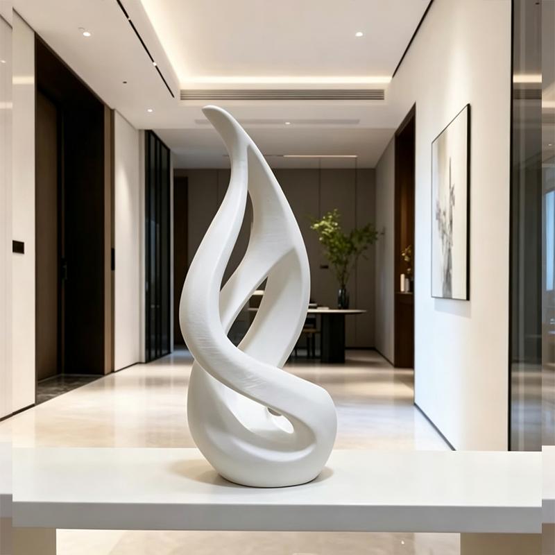 Abstract Printed Sculpture Light Luxury Art Style Chic Decorative Ornament for Bedroom Living Room Housewarming Gift