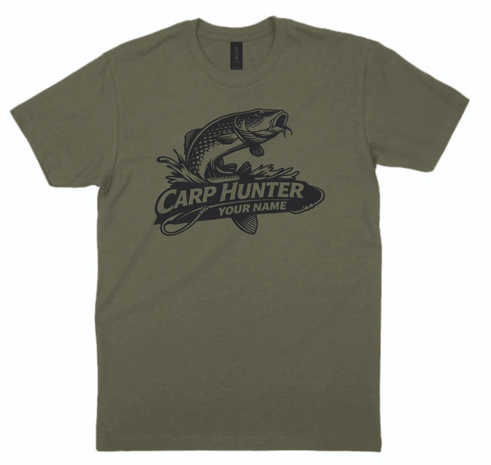 Personalised Carp T shirt Hunter Angling Fisherman Angler Gift 3XL