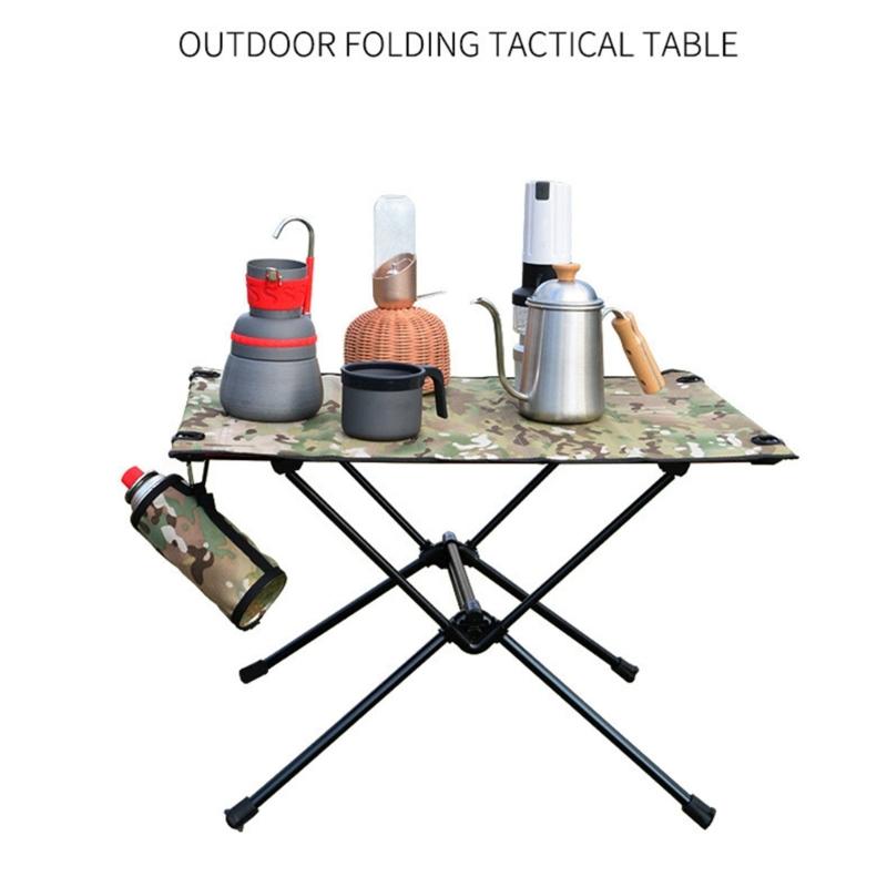 Faltbarer Campingtisch, Rolltisch, leichter Aluminium-Klapptisch, kompakter Picknicktisch für Angeln, Picknick und Grillen