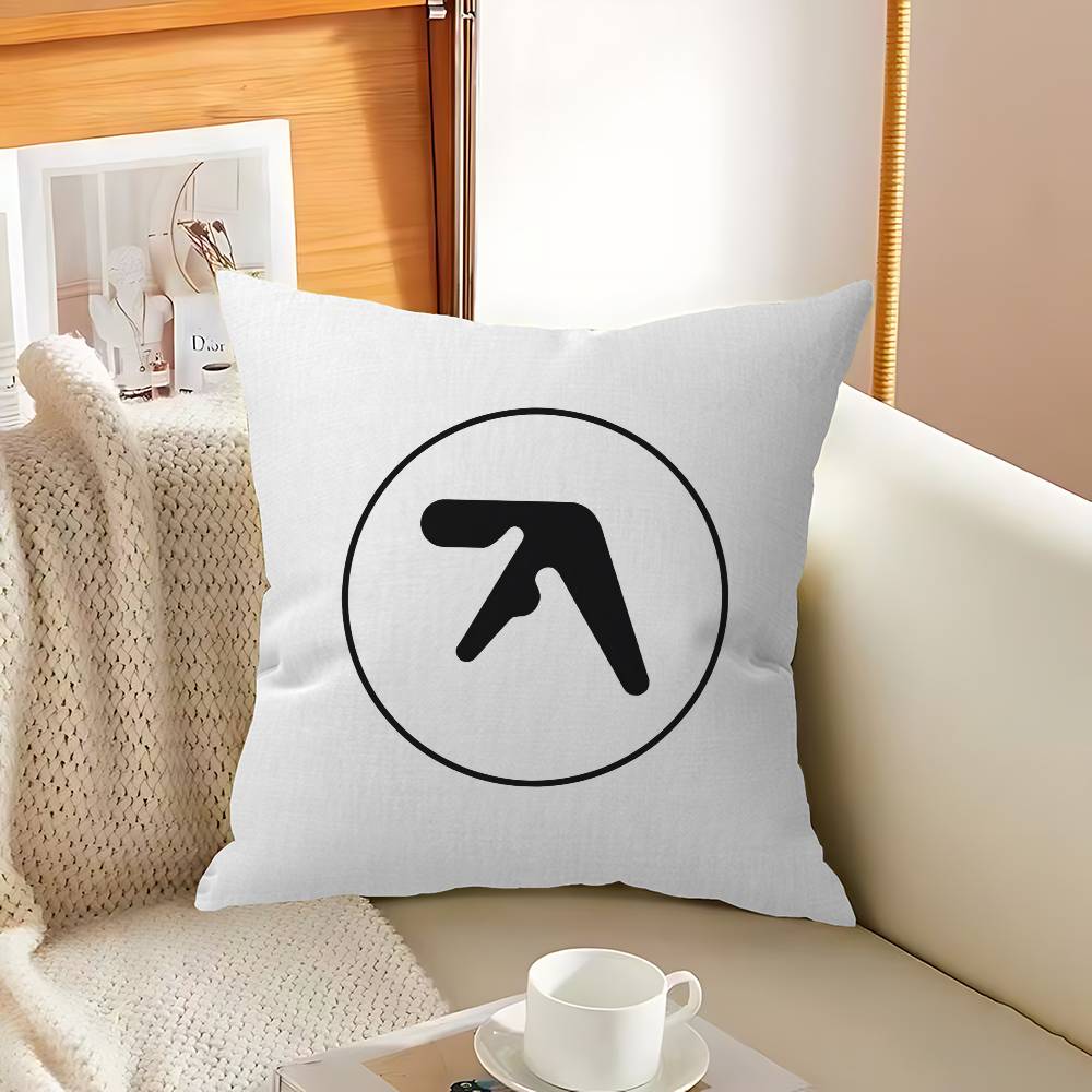 DJ AAphex TTwins Pillow Covers Cartoon Sofa Decorative Home Doublesided Printing Short Plush Cute Cushion Cover