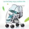 Universal Kinderwagen Regen Abdeckung Baby Auto Wetter Wind Sonnenschutz Transparent Atmungsaktive Trolley Regenschirm Regenmantel Zubehör
