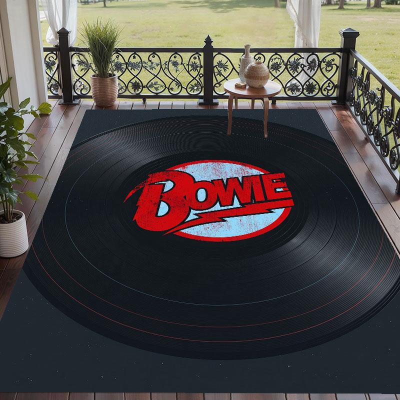 Alfombra de Suelo Suave Patrón David Bowie Alfombra de Área Felpudo Decorativo Para Decoración de Habitación del Hogar