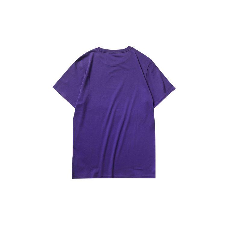Vans Small Logo Print Short Sleeve T-Shirt Men Tops Purple VN0A4MMC30X