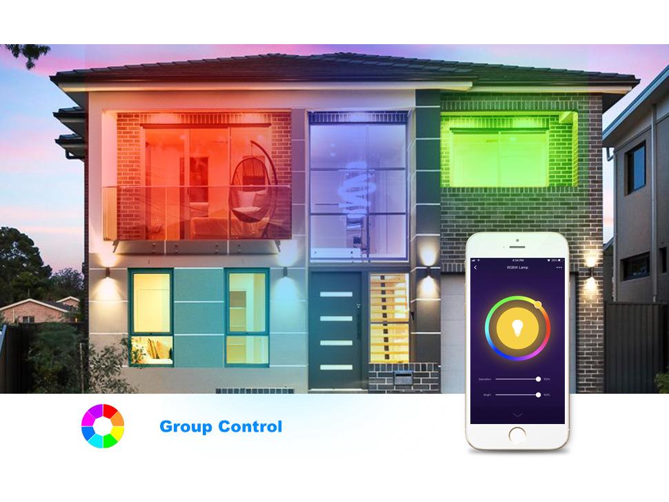 WiFi Smart Candle Light with Alexa Voice Control, RGBCW E14 Table Lamp, Tuya Smart Life Compatible