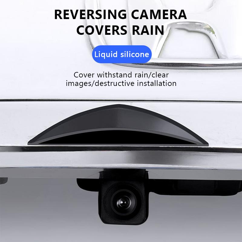 SEAMETAL Car Rear Camera HD Reversing Rain Cover Silicone Weatherproof Rainproof Protection Guard for Rear View Camera Easy Install